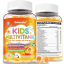 아이 Multivitamin Gummies - 비타민 A D3 K2, Immune & 발달 지원을 위한 Omega-3, 철을 가진 메틸을 입힌 B 복합체 - 아이를 위한 유기 혼합 밴드 풍미 Multivitamins 매일 - 설탕 자유로운 & 채식주의자