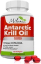 남극 Krill 오일 - 120 Softgels - 오메가 -3 EPA, DHA, 아세타틴 - 레드 크릴에서 소스 - 최대 강도 - 500mg