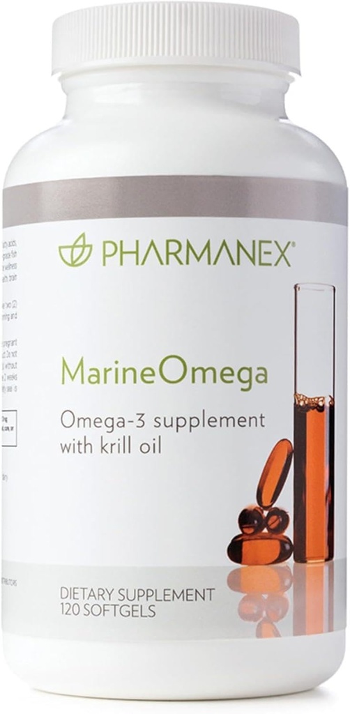 Pharmanex 해병 오메가-3 지방산 & 크릴 기름 보충교재, 서빙 당 1200mg DHA & EPA, 120 Softgels, 지원 심장, 뇌, 합동, & 전반적인 건강