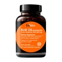 Invite Health Krill Oil Advanced - 심장 혈관 및 뇌 건강 지원 - EPA, DHA, Astaxanthin 및 Omega-3 Phospholipids - 60 캡슐 공급