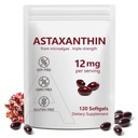 Astaxanthin 12mg, 120 Softgels, 4 달 공급, 산화 방지제 활동을 가진 우수한 Astaxanthin 산화 방지제 보충교재, 지원 눈, 면역성이 있는, 합동, 피부 건강, 내부 순환