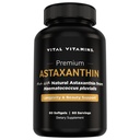 Vital Vitamins Astaxanthin 12mg Softgels - 자연 Astaxanthin로 만든 - 피부 해체 촉진, 탄력성 - 매일 손상에 대한 세포를 방어 - Vegan, 미국에서 만든 - 60 소프트 젤