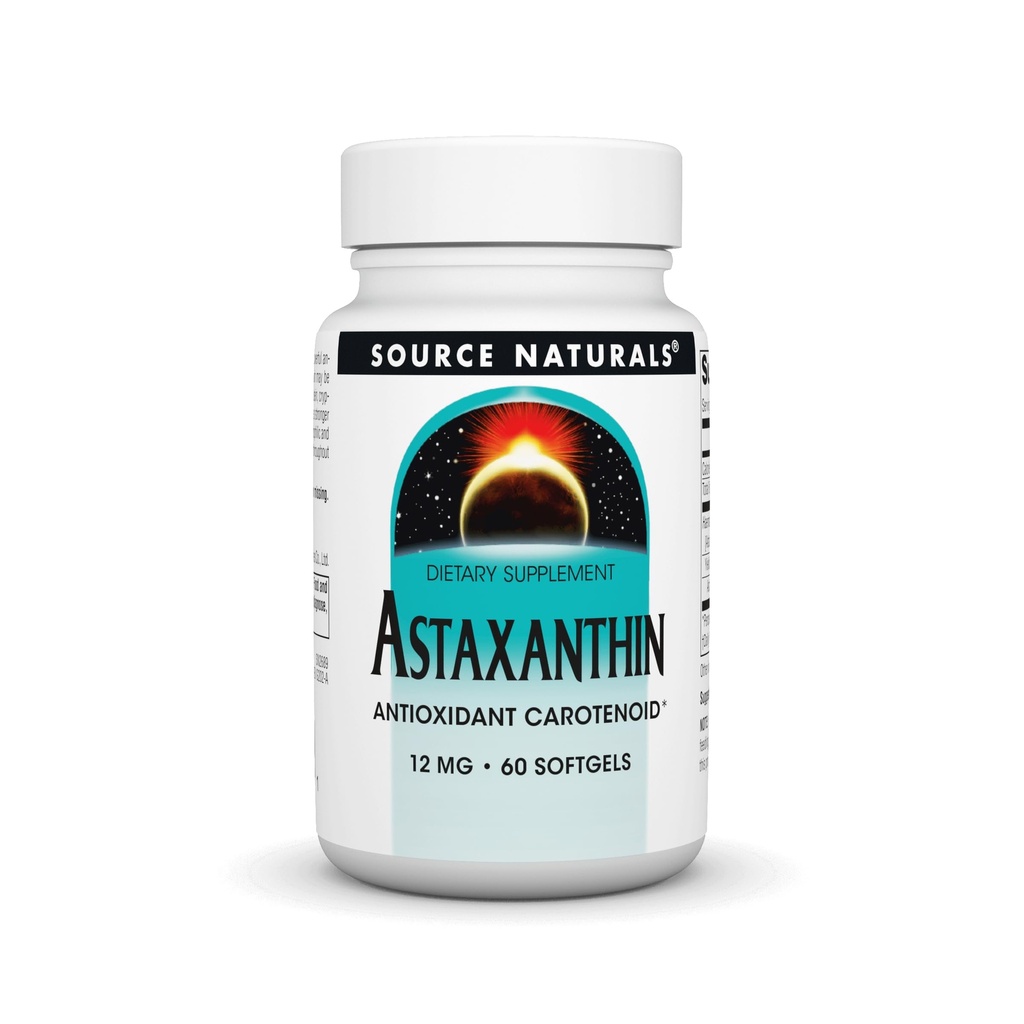근원 자연적인 Astaxanthin, 산화 Carotenoid, 12mg - 60 Softgels