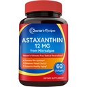 의사의 조리법 Astaxanthin 12 mg, 신선한 프리미엄 Microalgae에서, 최대 힘, 글루텐 없음, 비 GMO, 지원 피부, 눈, 뼈 & 면역 체계 건강, 60 Softgels