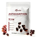 Astaxanthin 보충교재 12mg Softgels의 흡수를 위한 MCT 기름을 가진 Microalgae에서 자연적인 Astaxanthin, 피부 눈 심장 합동 건강을 위한 강력한 산화 방지제 지원, 비 GMO 글루텐 자유로운, 120 Softgels