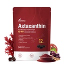 VivoNu Astaxanthin 12mg 보충제, 240 Softgels, 신선한 Haematococcus Pluvialis 10 in 1 Astaxanthin 산화 방지제 보충교재, 지원 눈, 피부, 합동, 뇌, 심장 & 면역 체계 건강