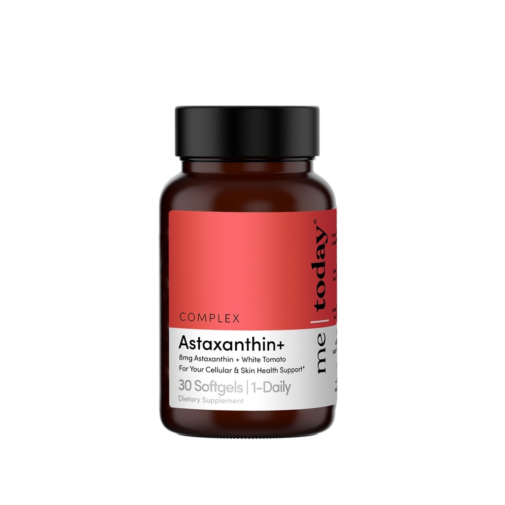 오늘 나 복잡한 Astaxanthin+ 8mg 보충교재 - 강력한 산화 방지제 지원 Softgels - 백색 토마토 추출물을 가진 자연적인 피부 건강 & 세포질 Wellness Complex - 30의 서빙