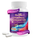Ashwagandha, Lycopene, Zeaxanthin, Antioxidant 보충교재 지원 눈, 피부 & 합동 건강, 60의 캡슐을 가진 Liposomal Astaxanthin 보충교재 복잡한 9에서 1