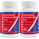 35mg Liposomal Astaxanthin 보충교재 - 피부, 합동 & 눈 건강을 위한 강력한 산화 방지제 지원 - 순수한 Astaxanthin를 가진 자연적인 노화 방지 공식 - Vegan, 비 GMO, 120의 캡슐