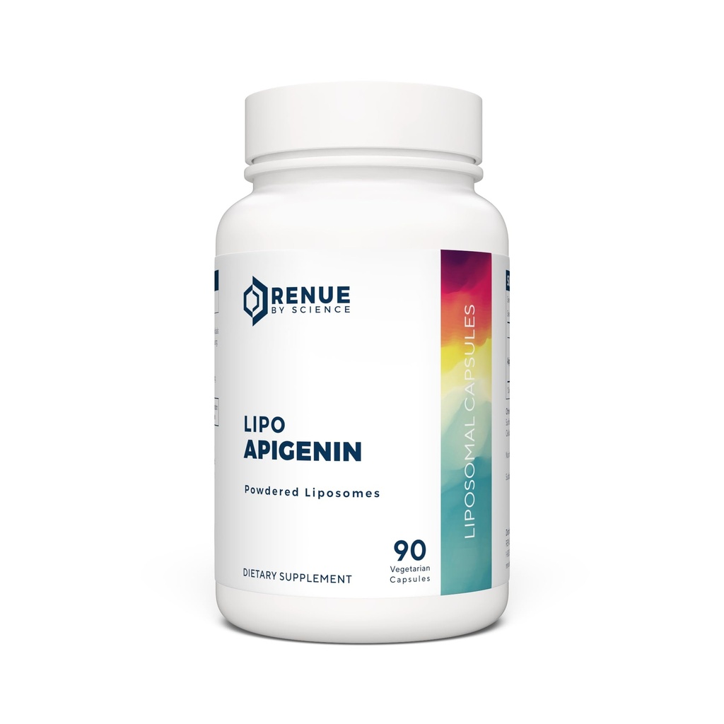 Renue By Science Apigenin | 고 강도 Liposomal Apigenin 보충 | 90 Apagenine 캡슐 - 75mg Apigenin per 서빙 | Non-GMO & Allergen Free | 미국 제 3 자 테스트