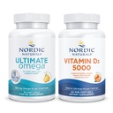 Nordic Naturals Ultimate Cognitive 및 Bone 밀도 팩 - Ultimate Omega Vitamin D3 1000, 오렌지