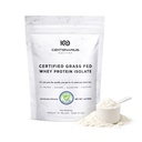 Centenarius Nutrition Grass Fed Whey Protein은 최적화 된 근육 성장, 복구 및 효율성을위한 자연적인 아미노산과 자연적인 아미노산을 가진 분말 500g - 냉필, 첨가물 또는 호르몬 없음