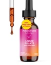 핑크 Stork 액체 Folate 드롭 - 5-MTHF Methylfolate B9 비타민 | 여성용 액체 Folic 산성 대체품 | Prenatal Folate, Non-GMO, Vegan, Sublingual Methylfolate 보충 교재 | 2 fl oz