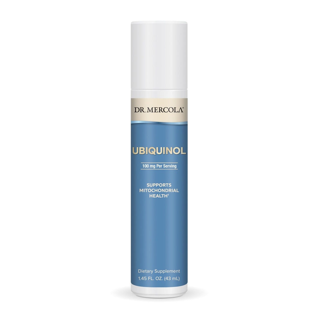 Mercola Ubiquinol 액체 펌프, 1.45 Fl. Oz. (43 mL), 약 18 서빙, 다이어트 보충, 지원 Mitochondrial 건강, 비 GMO