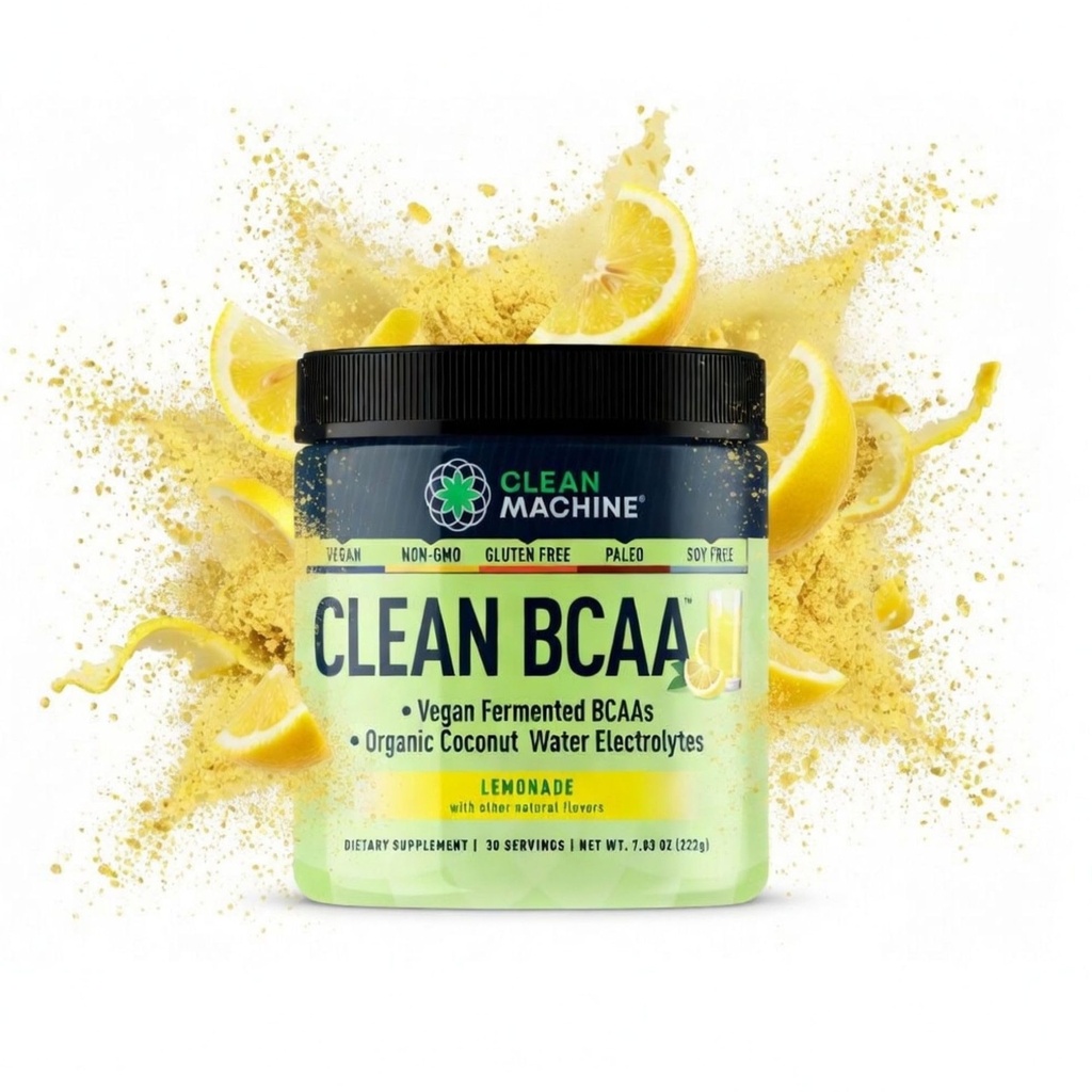 청결한 BCAA - 2:1: 1개의 음식에 의하여 sourced BCAAs 분말 & 야자열매 물 Electrolytes 회복 & 아미노산 에너지 보충교재 - 상 Winning Vegan 아미노산 보충교재 - 30의 서빙 - Lemonade