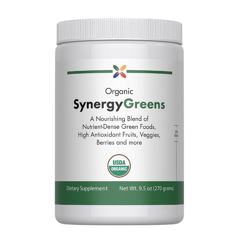지금 노화 중지 - 유기 녹색 분말 Superfood 보충교재 혼합 혼합 - 9.5oz - 자연적으로 맛을 낸