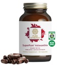 PURE SYNERGY SuperPure Astaxanthin Extract | 해바라기 레시틴을 사용한 조류의 유기 아세타틴 | 피부와 눈 건강에 대한 산화 지원 (60 캡슐)