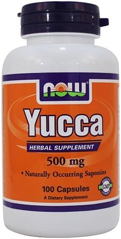 NOW Yucca 500mg, 100 캡슐 (포장 4)
