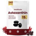15mg Astaxanthin | 240 Softgels | Astaxanthin 보충교재 | 8 달 공급 | 산화 방지제 지원, 눈 & 피부 건강 | 내부 순환 | 비 GMO, 글루텐 자유로운, 아니 Soy