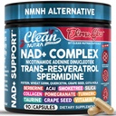 NAD Resveratrol 보충교재 spermidine Fisetin Quercetin 포도씨 Gotu Kola Berberine Astaxanthin Taurine Pomegranate Acai 노화 방지 Longevity 캡슐 여성 남자 EternaGlow를 위한 청결한 Nutra 90ct