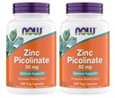 지금 보충 교재, 아연 Picolinate 50 mg의 지원 효소 기능, 면역 지원, 비 GMO의 고약, 채식주의자를 위해 적당한 - 240 채식 캡슐 (포장 2)