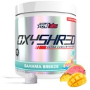 EHP Labs OxyShred Pre 운동 분말 - L 글루타민 및 아세틸 L 카르니틴, 에너지 부스트 음료와 Preworkout 분말 - 바하마 브리즈 / 바치, 60 서빙