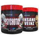 Psychotic 및 Insane Veinz, 사전 운동 스택 (Gummy Candy 및 Unflavored)