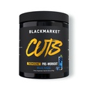 BLACKMARKET CUTS Pre Workout - 남성 및 여성을위한 맛있는 에너지 분말 음료 혼합, 근육 정의, Thermogenic, Creatine 무료, (블루 레이즈, 30 서빙)