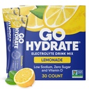 GoHydrate 낮은 나트륨 Electrolytes 분말 패킷 설탕 무료 - 즉시 Hydration 매일 음료 혼합 - Zero Sugar 물 맛 패킷은 비타민 D - (레모네이드, 30 팩)