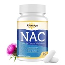 NAC 보충 N-Acetyl Cysteine | 생방송을 위한 높은 복용량 NAC 1000mg | 우유 이틀 & 글루타티온을 가진 N-Acetyl-L-Cysteine | NAC 캡슐 90-Count Vegan