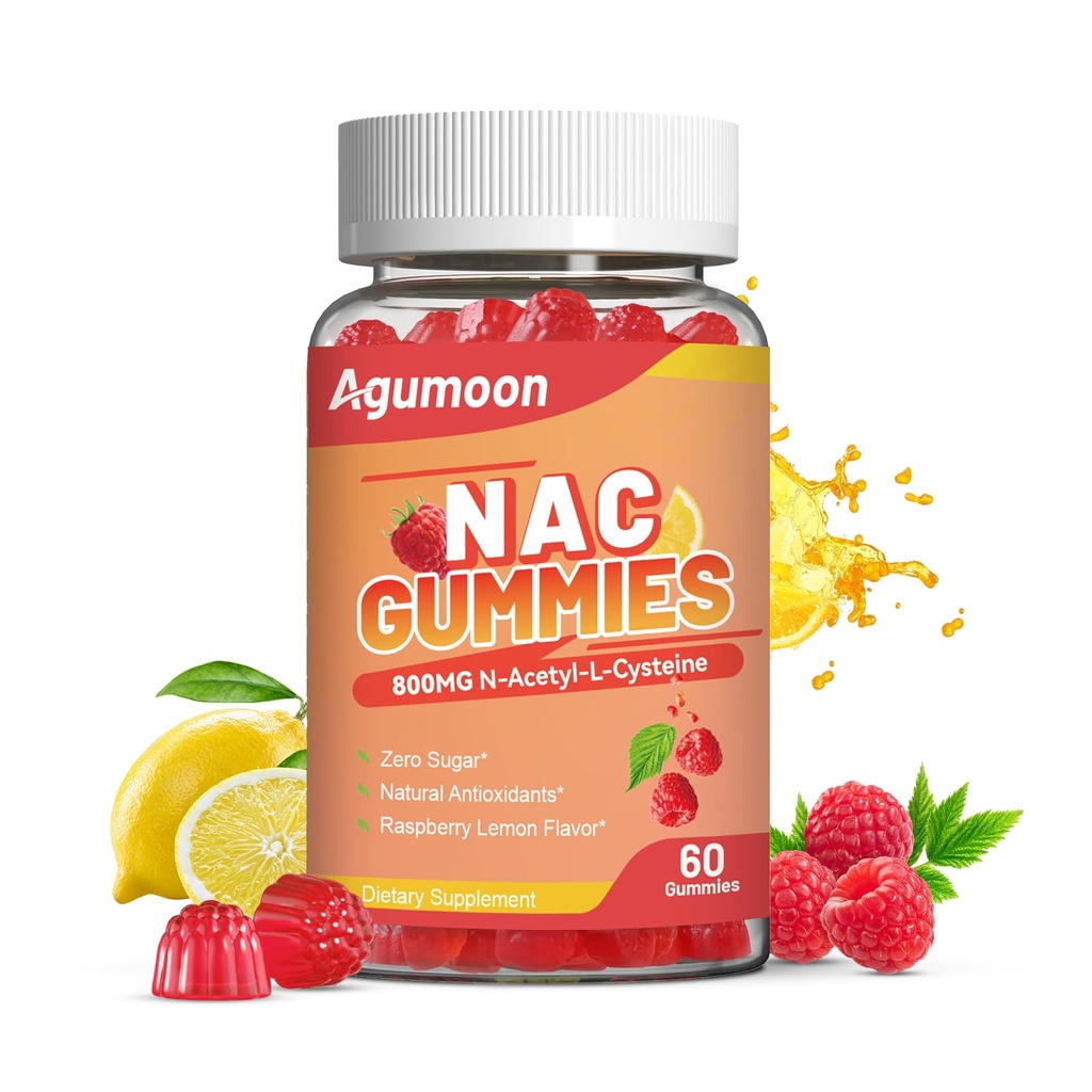 성인을 위한 NAC Gummies 800mg & 아이를 위한 400mg, NAC 보충교재 N 아세틸 Cysteine, 설탕 자유로운 - 60 Vegan Gummies, 산화 방지제 보충교재, 면역성이 있는 지원