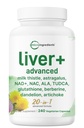 Liver Advanced+, 240 Veggie 캡슐 | 밀크 이틀, 댄 델리온, NAD, NAC, ALA, TUDCA, 글루타히온, 아티 초크, 심황, 아스트라갈루스 | 비 GMO, 글루텐 무료