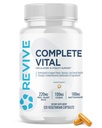 Revive MD 보충제 및 지원, 완전한 바이탈 (120 채식 캡슐) - NAC & CoQ10 보충 건강, & 항산화 활동 (30 서빙)