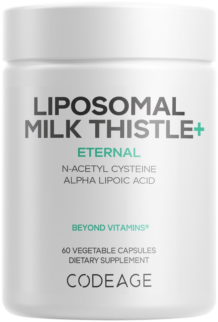 코질 Liposomal 우유 Thistle+ 보충교재 - Silybum Marianum, NAC, Artichoke 잎, Dandelion 뿌리, 알파 Lipoic 산, BioPerine, Liposomal 납품에서 Silymarin - 비 GMO - 60의 캡슐