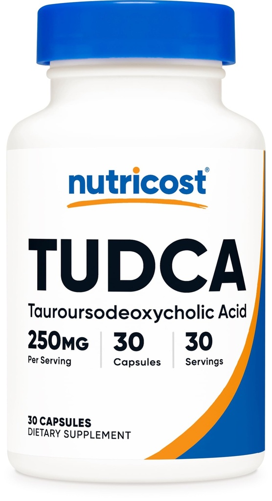 Nutricost Tudca 250mg, 30 캡슐 (Tauroursodeoxycholic 산) - 글루텐 무료, 비 GMO