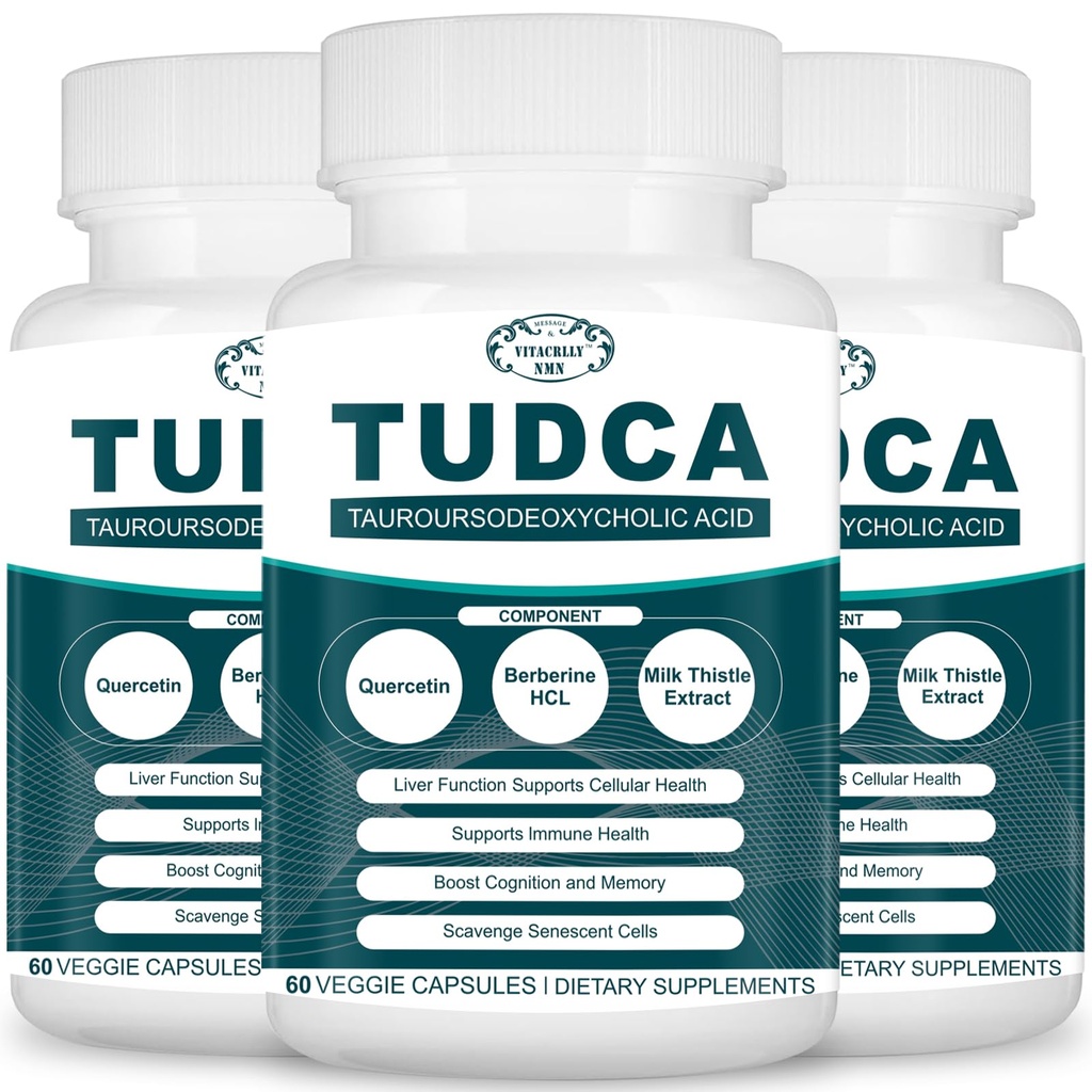 2200MG TUDCA Liver 보조 식품 - Bile Salts 보충 교재 - Liver Detox & Cleanse, Gallbladder Cleanse, 소화 건강 180 캡슐