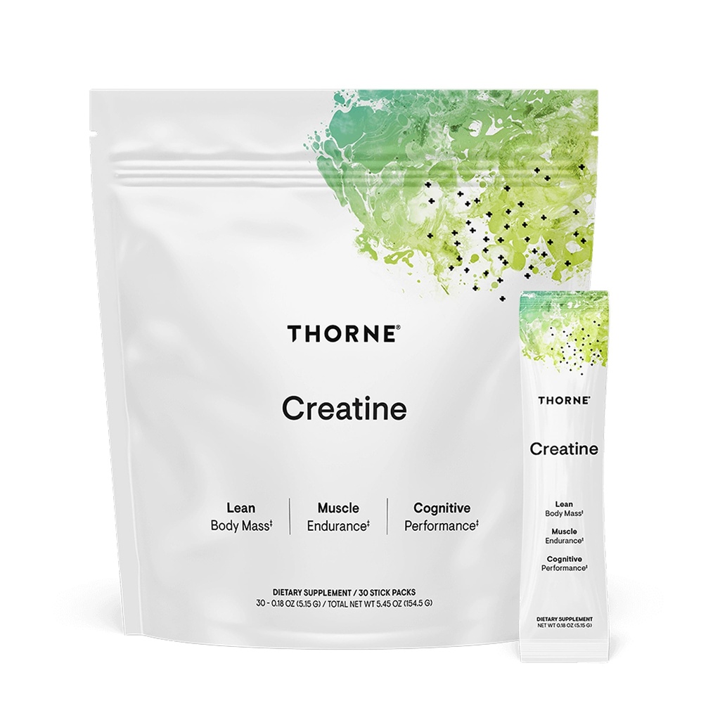 THORNE Creatine - Micronized Creatine Monohydrate Powder - 근육 및인지 기능 지원 * - 여성 및 남성 - 불확실한 - NSF는 스포츠를 위해 증명했습니다 - 봉사 당 5 g - 30의 서빙