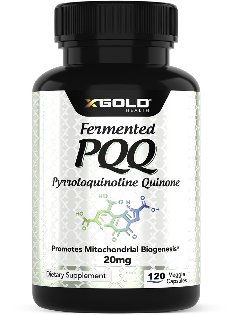발효 PQQ (99.7%+ 순수) - 미토콘드리아 지원, 에너지 부스트, 심장 및 뇌 건강, 더 나은 수면 - 비 GMO 보충