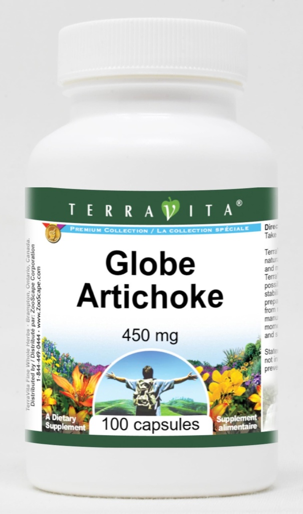 지구 Artichoke - 450 mg (100 캡슐, ZIN: 520262)