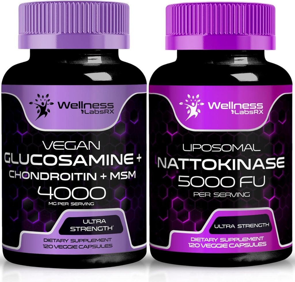 웰니스 LABSRX 글루코사민 Chondroitin MSM | Nattokinase 캡슐