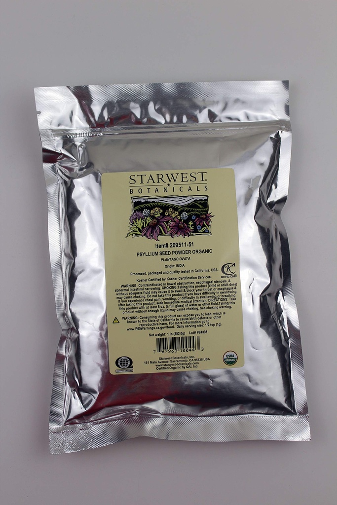 Starwest Botanicals 유기 심리학 씨앗 분말, 1 파운드