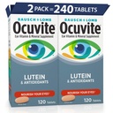 Ocuvite 눈 비타민 & 무기물 보충교재, Lutein & 산화 방지제 비타민 A, C, E의 눈 건강을 위한 아연, 아이를 위한 비타민, 120의 정제 (포장 2)