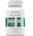 Relaxium 면역 방어, 강력한 면역 지원 보충교재, Elderberry, 마늘, Echinacea, 비타민 C & 아연 (60 캡슐, 30 일 공급)를 가진 건강을 강화하는 면역 부스터