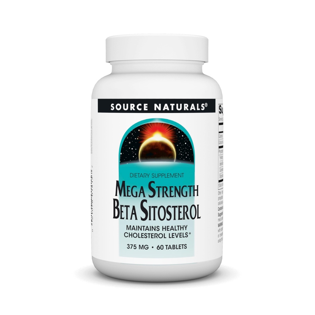 근원 자연적인 메가 힘 beta Sitosterol 375mg - 60의 정제