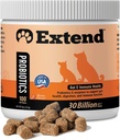 Extended® Probiotics for Dogs - 소화 건강, 면역, 알레르기 및 피부 지원 - Gastric Distress, Bloating, Constipation, Diarrhea - 자연, 임상 입증, 미국에서 만든