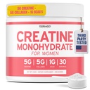 여자를 위한 크레아틴 | 크레아틴 Monohydrate 분말 5G + 5000mg 교원질 + 1000mg BCAA 2:1: 1개의 분말 (30 봉사) 지원 글루타민, Lean 근육, 회복, 에너지 & 체력 비 GMO, 글루텐 자유로운 - 미국 만드는