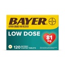 바이어 Aspirin Regimen, 81mg Enteric는 정제, 고통 Reliever/Fever 흡진기, 120 조사를 입혔습니다