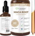 Maca Root Liquid Drops | 프리미엄 유기농 마카 뿌리 추출물 | 향상된 계류 및 활력을위한 마카 보충 | 60 인분 | 4 Fl Oz