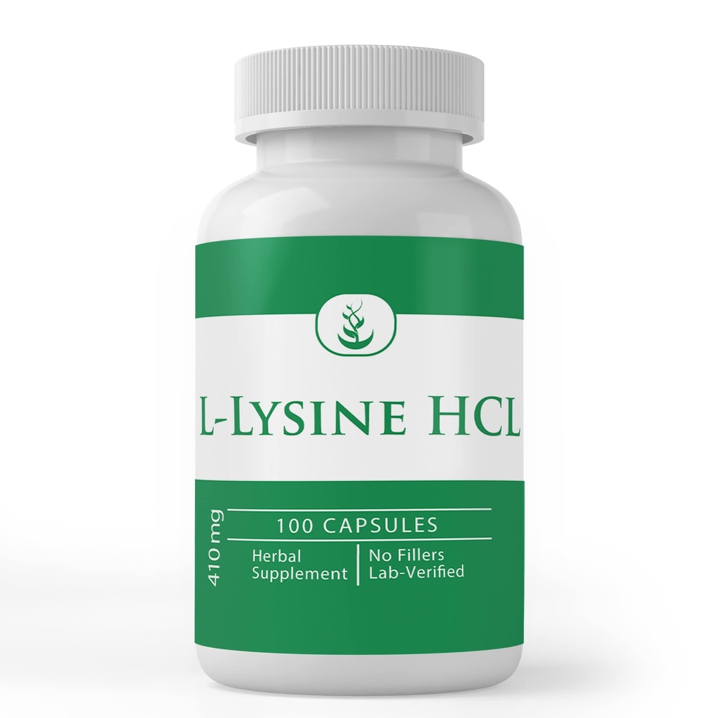 PURE ORIGINAL INGREDIENTS L-Lysine HCL (100 캡슐) 항상 순수, 첨가제 또는 필러 없음, 실험실 검증