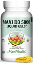 Maxi 건강 D3 5000 액체 젤 - 자연적인 비타민 D3 - 영양 보충교재 - 180 캡슐 - Kosher